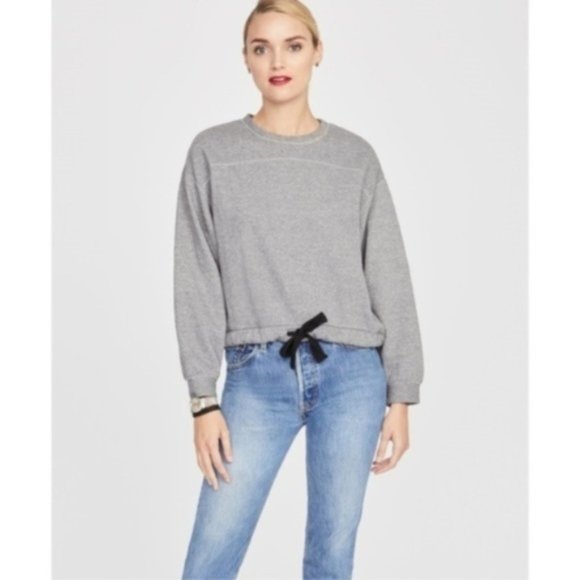 Rachel Roy Anya Cutout Sweatshirt, Gray, S - Picture 4 of 4
